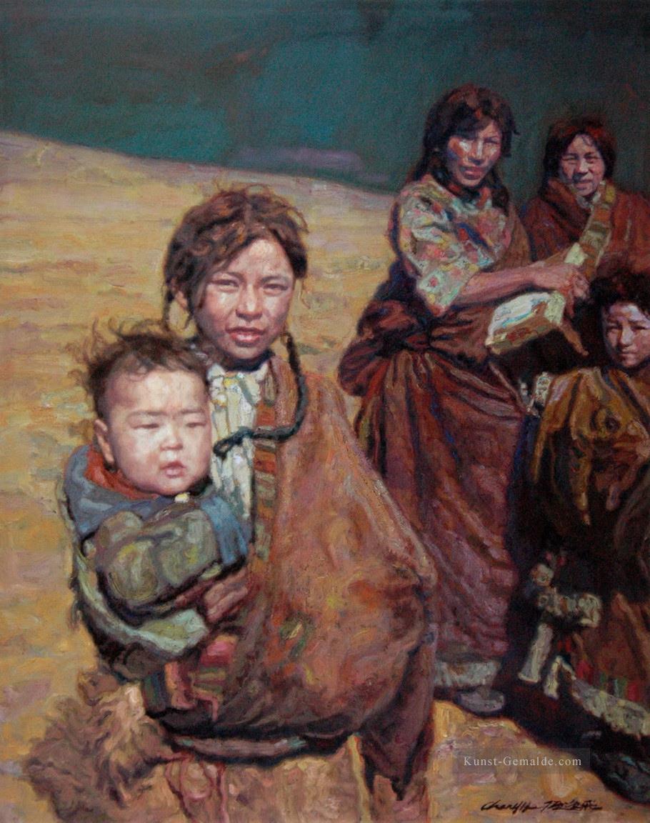Tibeter Tibet Chen Yifei Ölgemälde